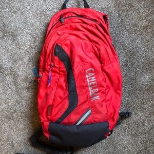 Red camelbak backpack